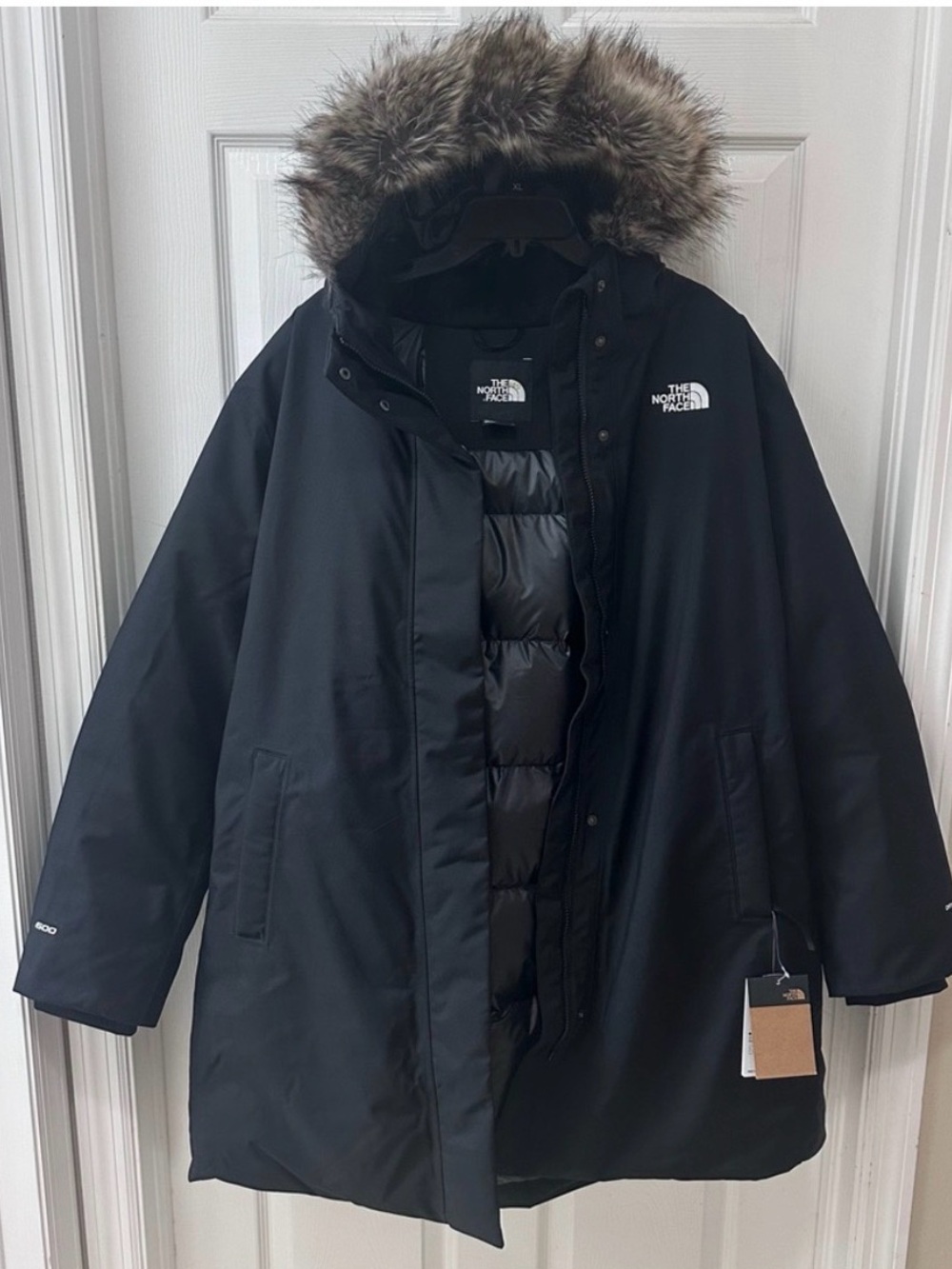NWT The North Face Women's Black Arctic Parka 600 Down Size 2X - Picture 2 of 8